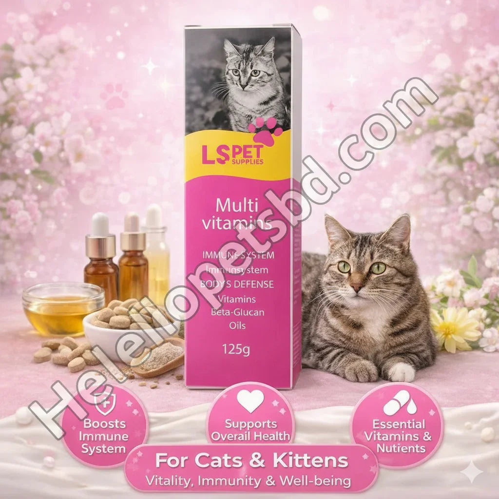 LSPet Multi-Vitamin Paste For Cats 125g (Supports Immune System, Bone Health, and Calcium Supplementation)