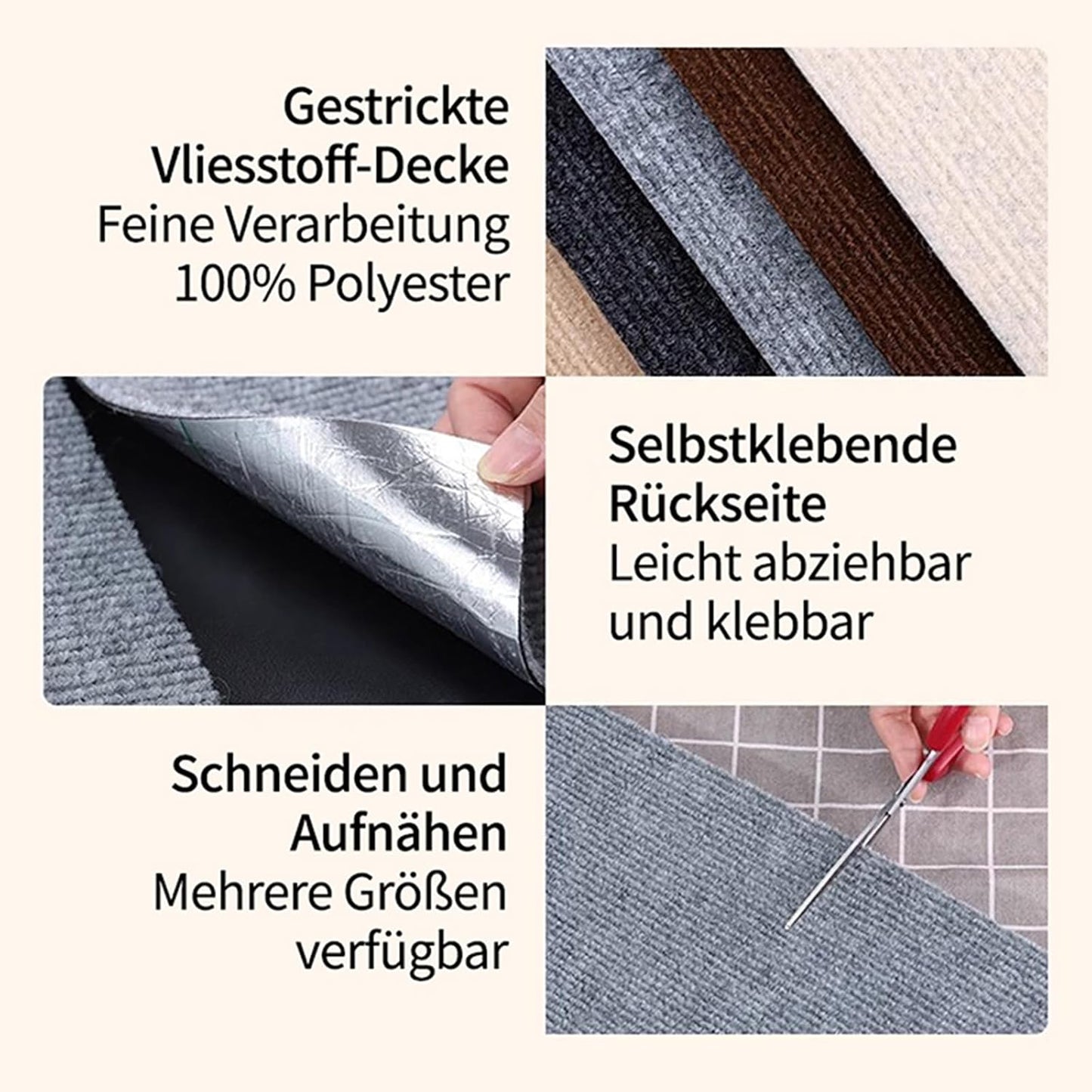 30 cm x 100 cm Self-adhesive Scratching Mat Cat Wall, Scratching Boards Cat Wall, DIY Trimmable Covered Tree Shelves Replacement, DIY Cuttable for Cat Wall Furniture Steps