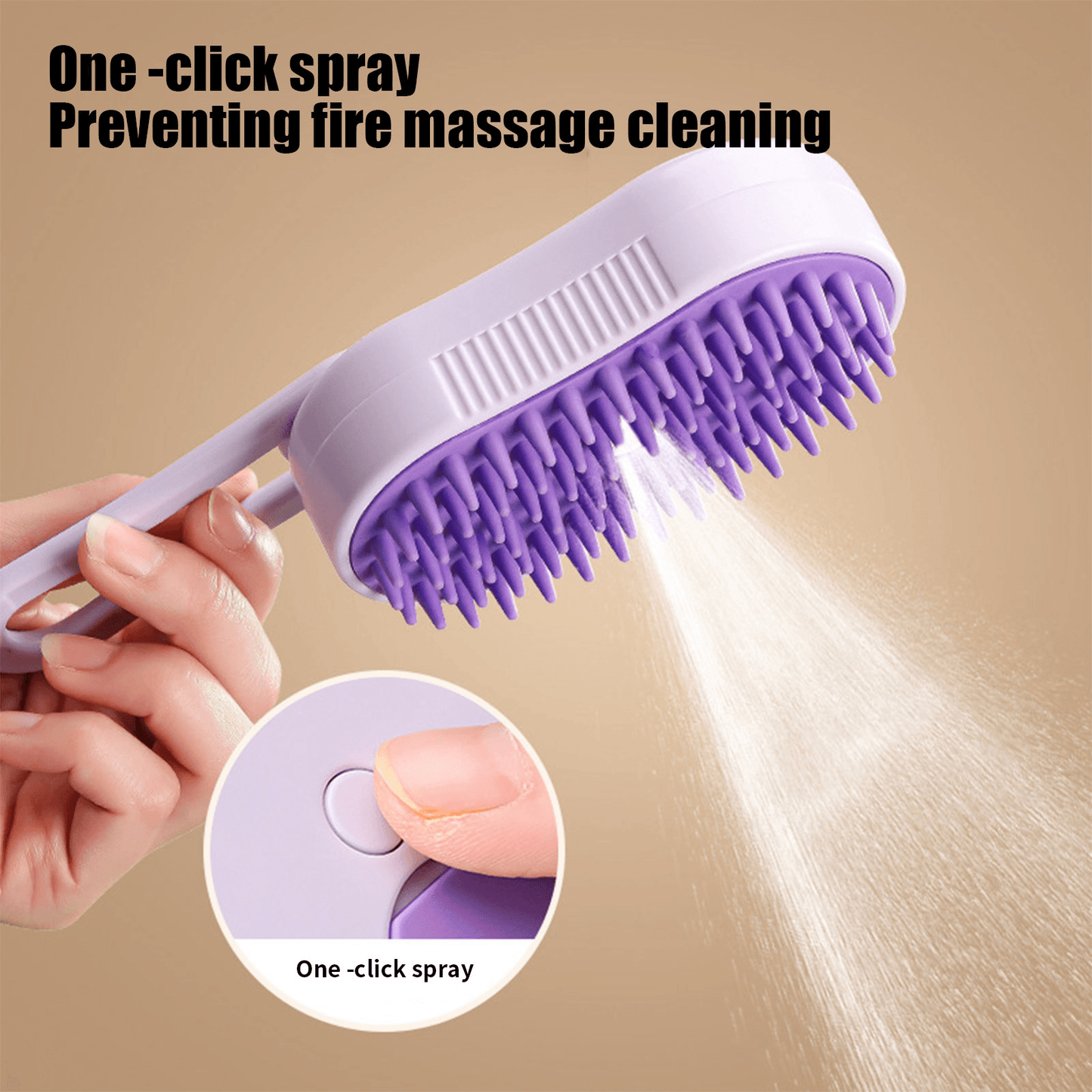 Pet Water Brush, 3 In 1 Water Cat and Dog Brush, Steam Brush For Shedding, Rechargeable Eliminate Flying and Tangled Hair