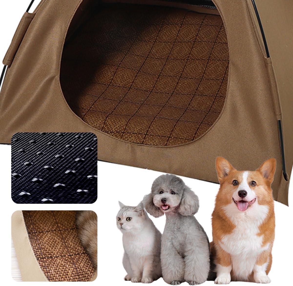 Foldable Pet Tent Summer Cat and Dog Camping Tent, Cat House Portable Indoor/Outdoor