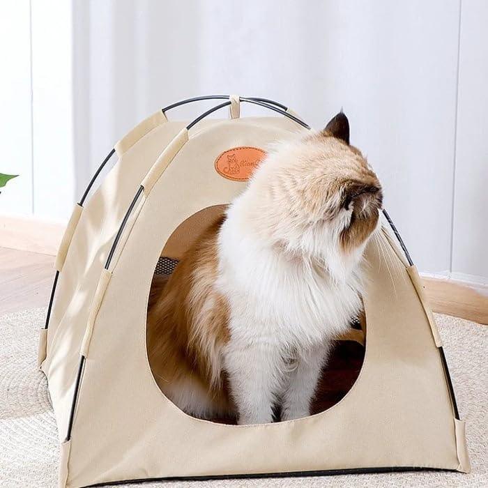 Foldable Pet Tent Summer Cat and Dog Camping Tent, Cat House Portable Indoor/Outdoor