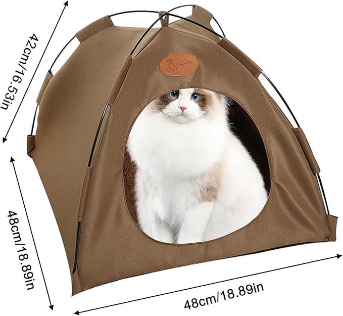Foldable Pet Tent Summer Cat and Dog Camping Tent, Cat House Portable Indoor/Outdoor