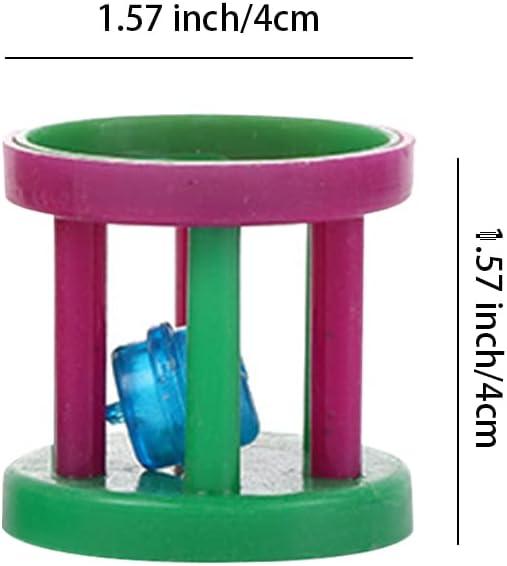 Cat Ball-Pet Ball Toy, Plastic Ringing Roller Toys, Cylinder Shape Teasing Toys for Pet Chasing Hunting Sport(Random Color)