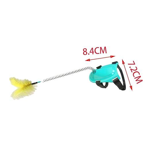 Interactive Cat Feather Toys, Cat Toys for Indoor Cats, Cat Toys with Collar, Self Excited Neck Interactive Teaser