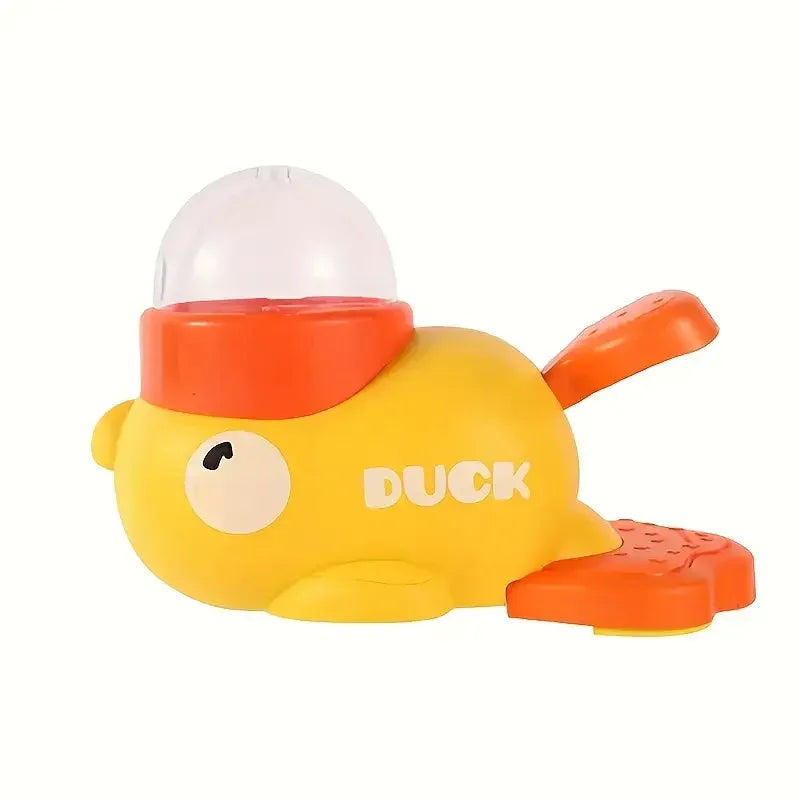 Durable Plastic Duck-Shaped Interactive Dog Treat Dispenser Toy - Mental Stimulation Snack Dispensing Puzzle Feeder with Transparent Window, Puppy Training & Cognitive Development