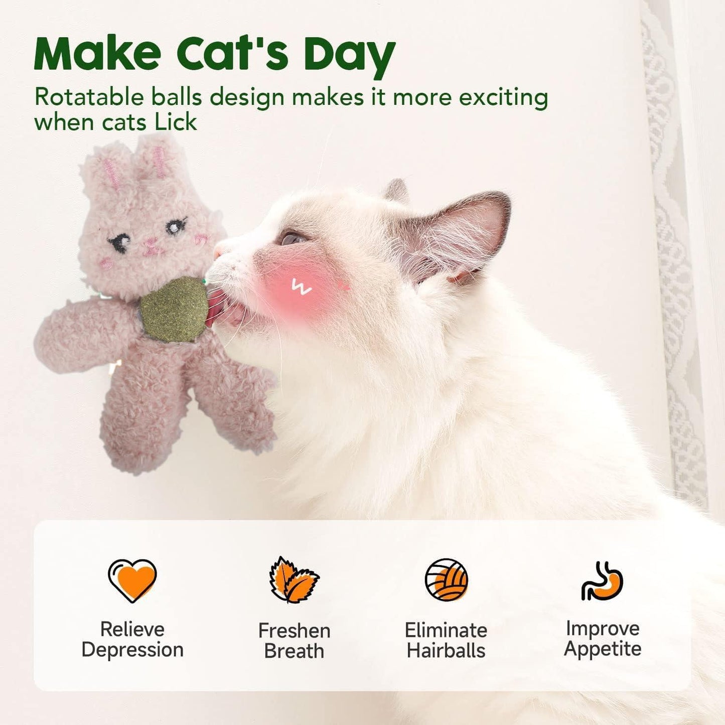 Cat Toy, Cat Toy with Catnip, Realistic and Cute Animal Characters, Multiple Choices Cats, Cat Toy to Relieve Boredom