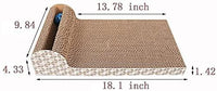 Cat Scratch Pad for Cats, Scratcher with Catnip, Scratching Posts, Cat Toy Scratch Board Lounge with Bell-Ball