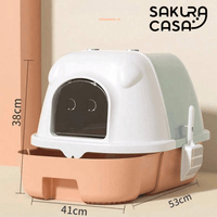 Fully enclosed deodorant, odorless, easy to wear, large cat toilet, litter box, large cat toilet, cat toilet, cat litter tray, litter box