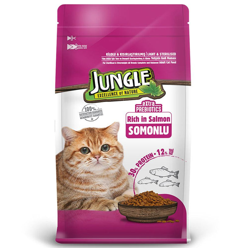 Jungle Adult Dry Cat Food Salmon 1.5kg