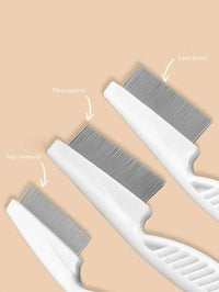 Premium Flea Comb Flea Removal Grooming Comb with Handle Stain Remover Combs for Pets