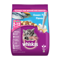 Whiskas® Kitten Dry Food, Ocean Fish with Milk 450g