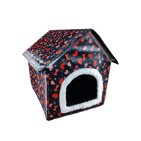 Foldable Soft Square Shape Pet Cat House Large