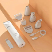 4-in-1 Pet Hair Remover Electric Silent Cat Dog Shaver Professional Pet Foot Hair Trimmer Dog Grooming Clippers