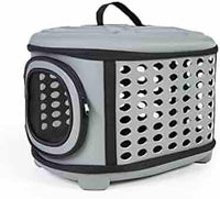 Cat Carrier Large, Foldable Cat Transport Box with Large Space, Cat Travel Bag with Top Opening+Soft Mat,