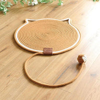 Cotton Rope Cat Scratcher Board, Scratching Post Mat, Claw Sharpener, Scratching Bed Mat, Toy