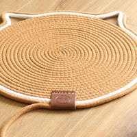 Cotton Rope Cat Scratcher Board, Scratching Post Mat, Claw Sharpener, Scratching Bed Mat, Toy