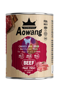 AOWANG Dog Canned Food Beef Meat Pate 375g