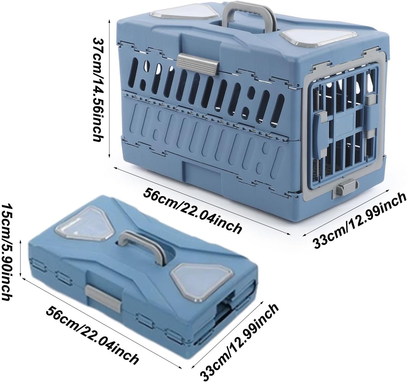 Airline pet Transport Crate Foldable pet cage Top Handle Travel Carrier Cat and Dog Airline Crate Foldable pet Carrier for Aircraft Top Handle pet Carrier for Going Out