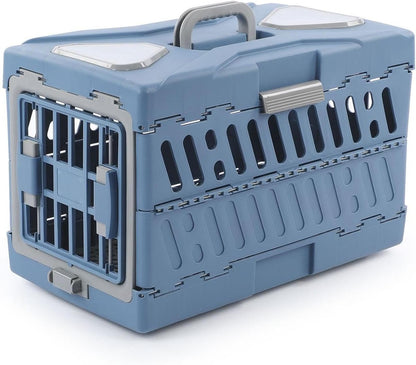 Airline pet Transport Crate Foldable pet cage Top Handle Travel Carrier Cat and Dog Airline Crate Foldable pet Carrier for Aircraft Top Handle pet Carrier for Going Out