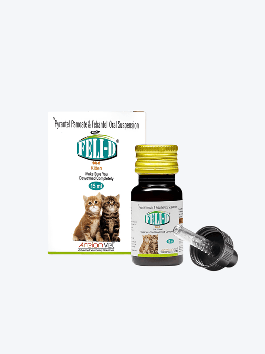 Areion Vet Feli-D (Feli D) Deworming Syrup for Kitten 15ml