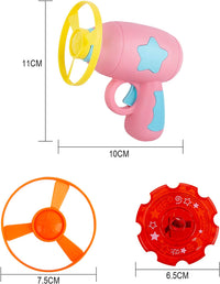 7pc set Cat Fetch Tracks Toy Flying Propellers Disc Saucer Launcher Chasing Game Toy for Pet cat & Dog Exercising & Training