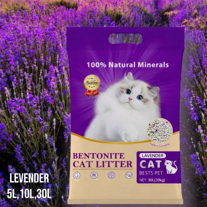 Best Pet Lavender Bentonite Cat Litter – Strong Clumping & Odor Control 5L