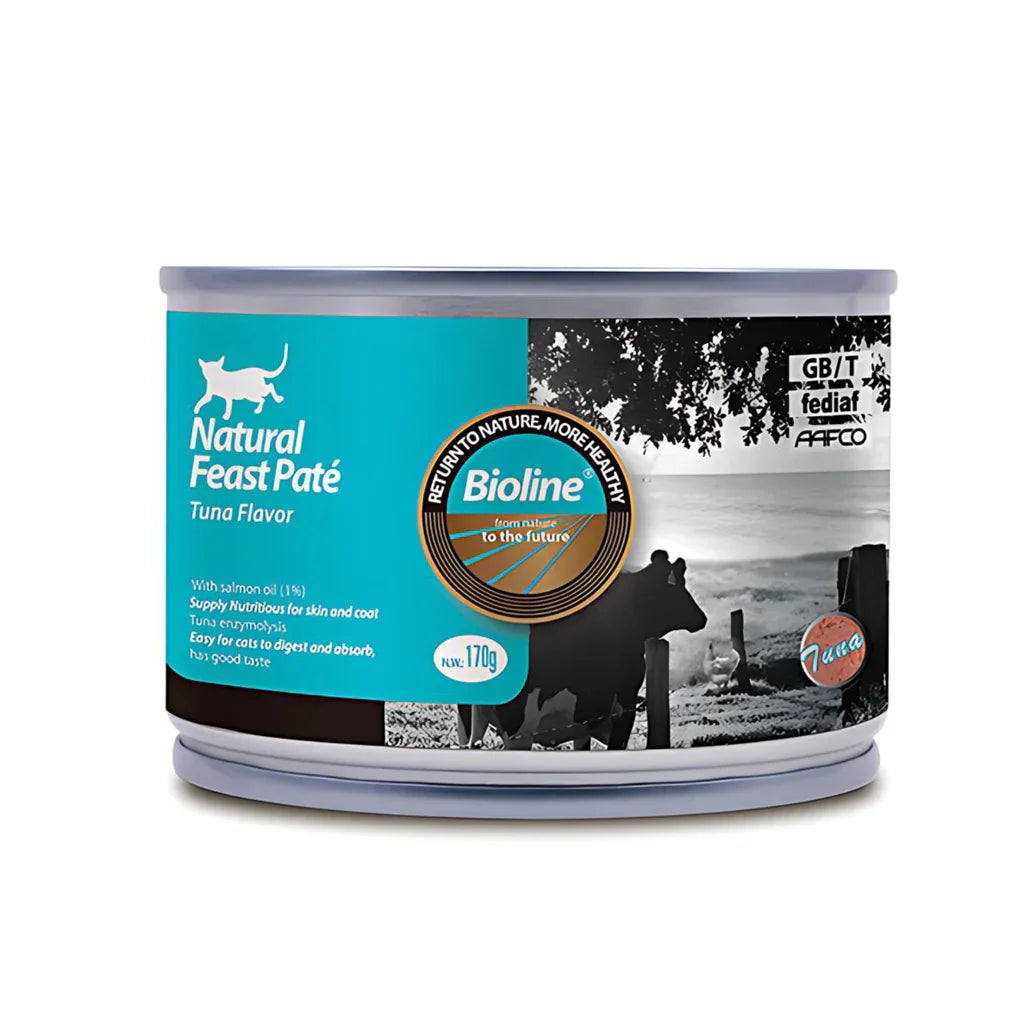 Bioline Natural Feast Paté Canned Cat Food Tuna Flavor 170g
