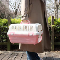 Large Multi Ventilation Super Premium Cat Carrier Box with Top Steel Cage Travel Cage Outdoor Carrier Animal Air Flight Case