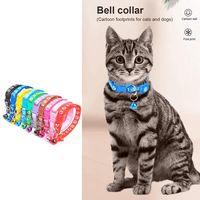 FootPrint Adjustable Collar Bell - Adjustable Collar For Cat Random Color