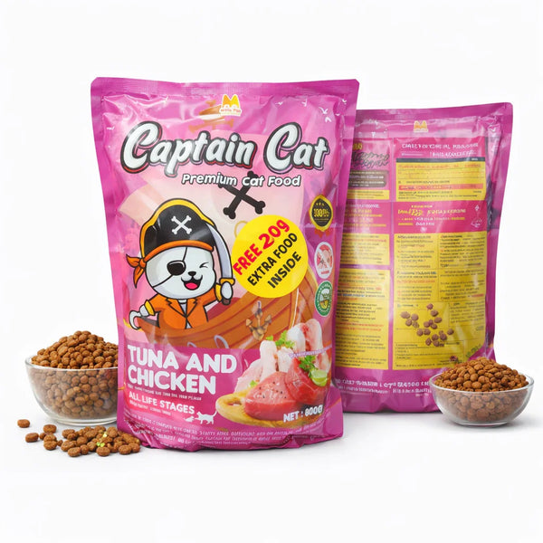 Captain Cat Premium Cat Food – Tuna & Chicken (All Life Stages) – 1kg