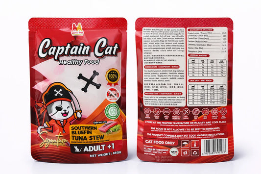 Captain Cat Southern Bluefin Tuna Stew Adult Cat Wet Food 85g