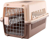 Plastic Transport Box for Dogs, Roomy, Very Robust and Light Box with Handle, Metal Door, Travel Pet Carrier, for Small Dogs and Cats