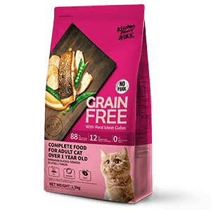 Kitchen Flavor Grain Free Cat Food With Real Meat Cubes Adult Food 1.5kg