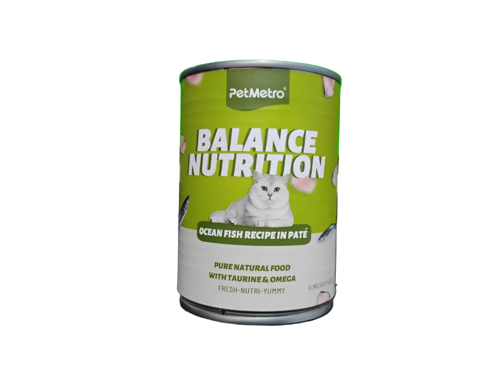 Cat Can Wet Food PetMetro Balance Nutrition Ocean Fish Recipe In Pate – 430 Gram