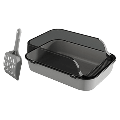 Cat Litter Box, Open Top Pet Litter Tray, Kitty Litter Pan, Easy to Clean, Cat Toilet Kitten Potty Toilet for Rabbit Kitten Litter Box