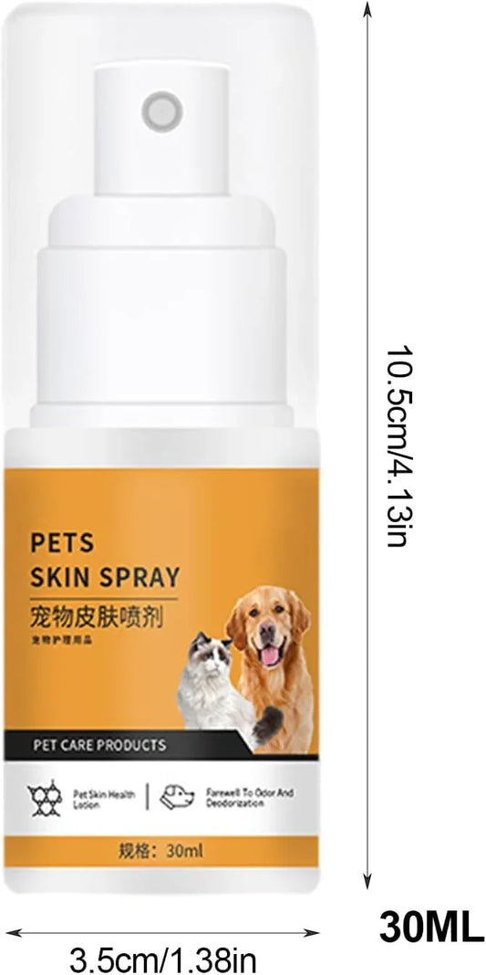 Cat and Dog Anti-Itch Spray, Dog Skin Itching Spray Skin and Coat Moisturizing Natural Skin Care Spray for Pets