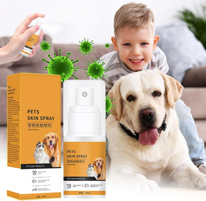 Cat and Dog Anti-Itch Spray, Dog Skin Itching Spray Skin and Coat Moisturizing Natural Skin Care Spray for Pets