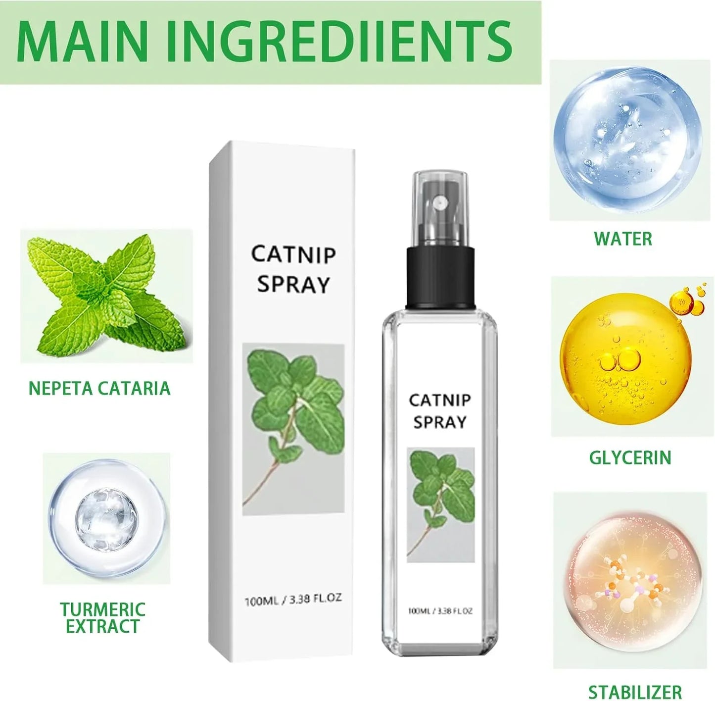 YegBong Catnip Spray/Cat Training Spray 100ml