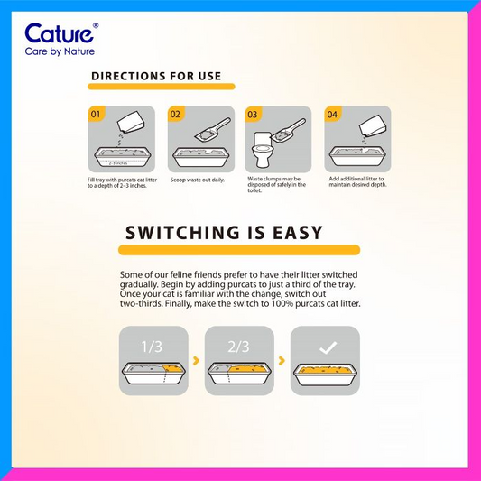 Cature Natural Tofu Mix Clumping Cat Litter Tofu and Bentonite 14L/5.6 kg Boxie Cat Litter