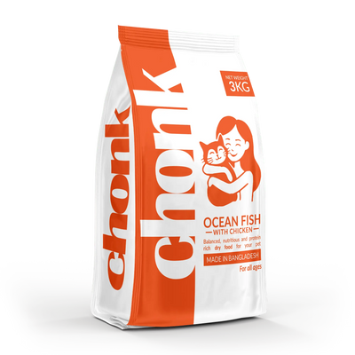 Chonk All Ages Cat Food (Ocean Fish with Chicken) 3 KG