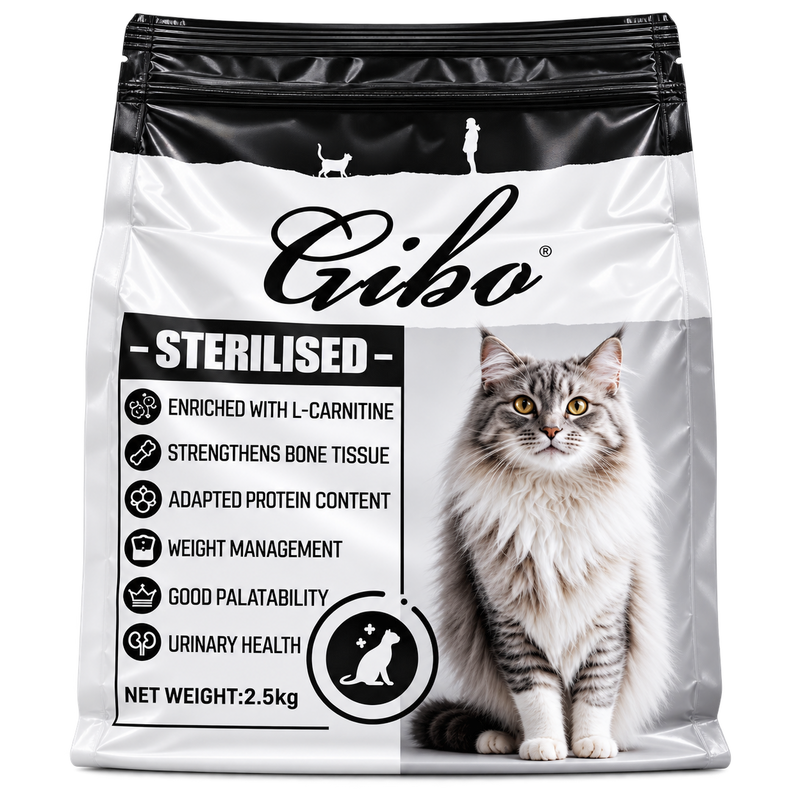 Gibo Sterilised Cat Dry Food – 2.5kg