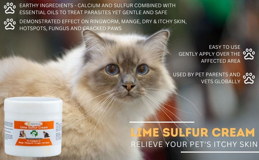 Classic's Lime Sulfur Pet Skin Cream for Cats and Dogs 100g