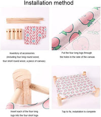 Cooling Cat and Dog Bed Breathable Summer Dog Wooden Bed Removable and Washable Beds for Small Dogs 54*11*47cm