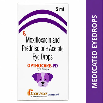 Corise Opthocare PD (Moxifloxacin Prednisolone) Eye Drops for Dogs and Cats (5ml)