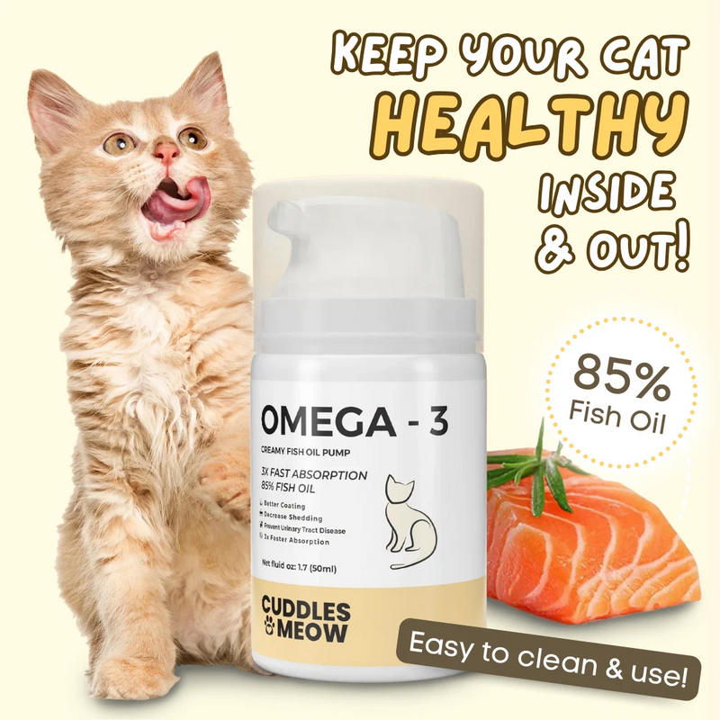 Vet Coach Omega 3 Fish Oil 50ml – Emulsified Cat Supplement