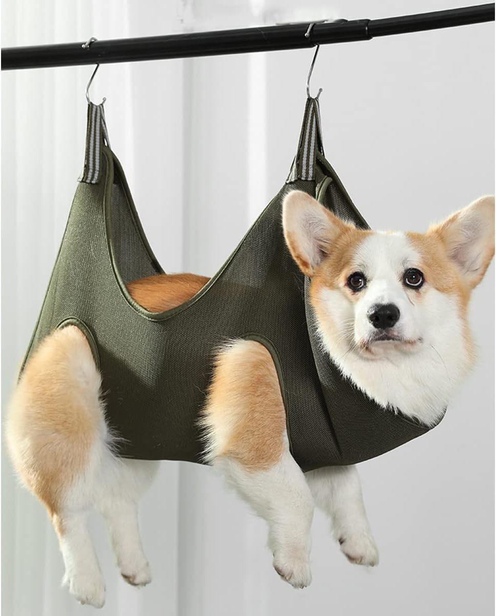 Dog Cat Grooming Bath Bag for Nail Cutting & Anti Scratch Cat Trimming Hammock