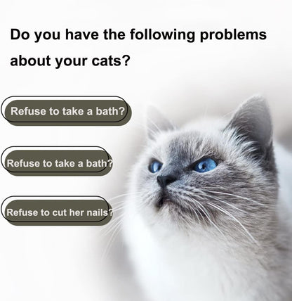 Dog Cat Grooming Bath Bag for Nail Cutting & Anti Scratch Cat Trimming Hammock