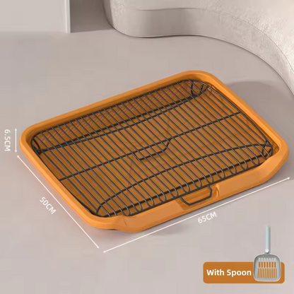 Stainless Steel Stepping Plate Dog Toilet Runpin 65/50cm Separate Design Easy to Disassemble Easy to Clean Dog Toilet