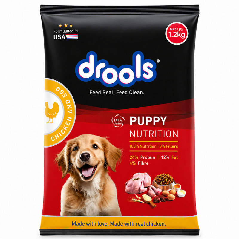 Drools Puppy Dog Dry Food Chicken and Egg 1.2kg