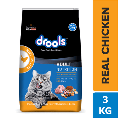 Drools Adult Real Chicken Dry Cat Food 3 kg